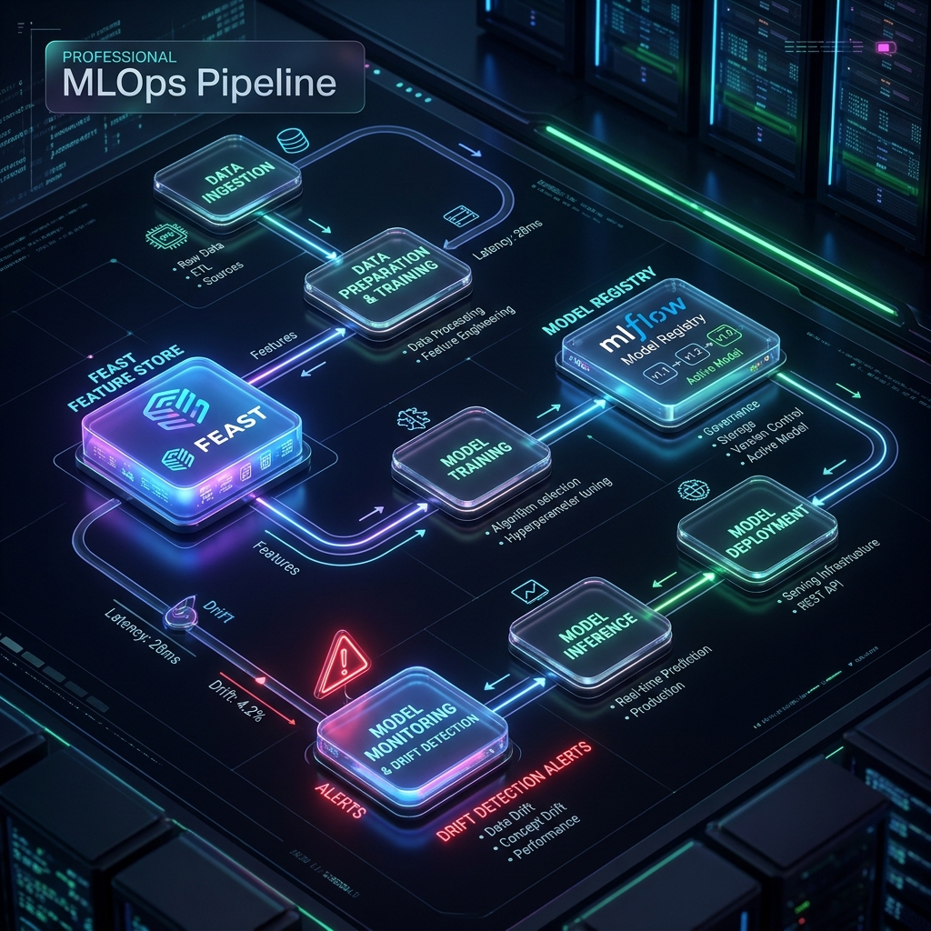 MLOps Feature Store Architecture Diagram